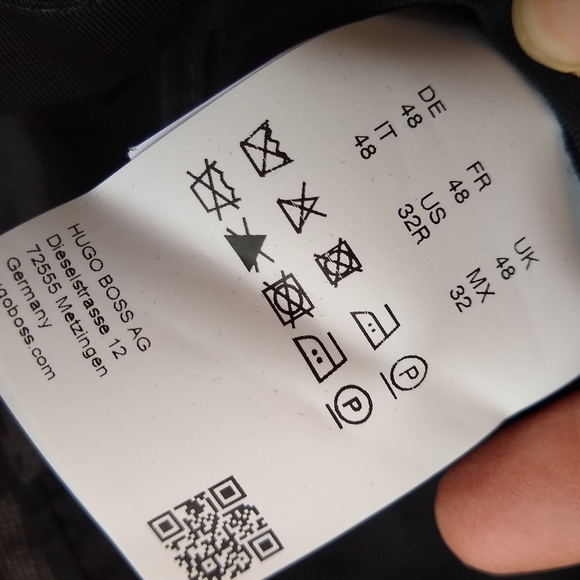 BOSS HUGO BOSS Gray Regular Fit dress pants 100% Virgin Wool Mens size 32 - Picture 7 of 8